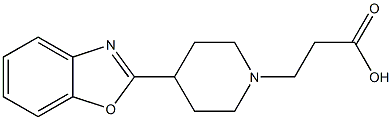 3-[4-(1,3-Benzoxazol-2-yl)piperidin-1-yl]propanoic acid Structure