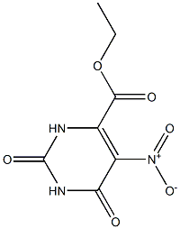 Ethyl 2,6-dioxo-5-nitro-1,2,3,6-tetrahydropyrimidine-4-carboxylate 구조식 이미지