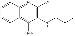 2-CHLORO-N-(2-METHYPROPYL)-3,4-QUINOLINEDIAMINE Structure