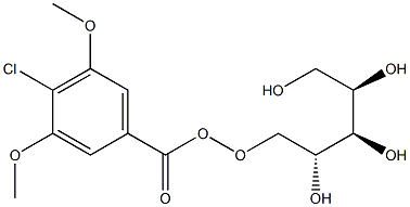 4-Chloro-3,5-dimethoxybenzoic-O-arabitol ester Structure