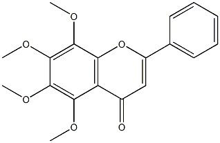 5,8-Dimethoxy-6,7-dimethoxyflavone 구조식 이미지