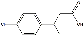 3-(p-chlorophenyl)butanoic acid 구조식 이미지