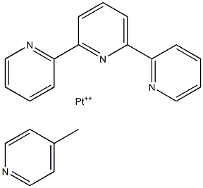 4-picoline-2,2'-6',2''-terpyridine-platinum(II) 구조식 이미지