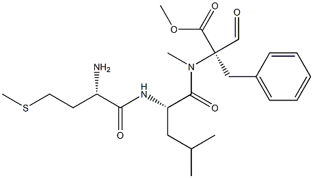 formyl-methionyl-leucyl-N-methylphenylalanine methyl ester 구조식 이미지