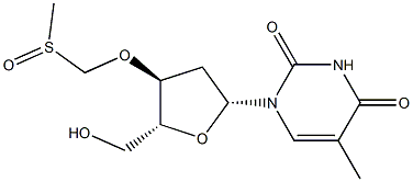 3'-O-methylsulfinylmethylthymidine 구조식 이미지