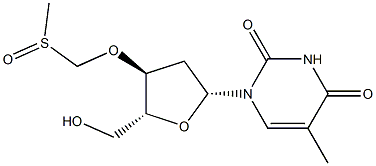 3'-O-methylsulfinylmethylthymidine Structure