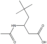 3-acetamido-5,5-dimethylhexanoic acid Structure