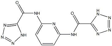 N,N'-(2,6-pyridinediyl)bis(1H-tetrazole-5-carboxamide) 구조식 이미지