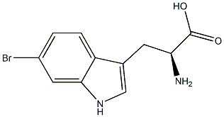 6-bromotryptophan 구조식 이미지