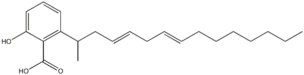 6-(8,11,14-pentadecadienyl)salicylic acid 구조식 이미지