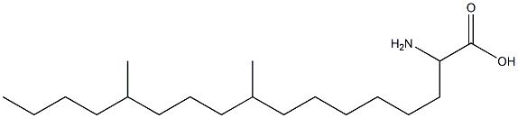 2-amino-9,13-dimethylheptadecanoic acid 구조식 이미지