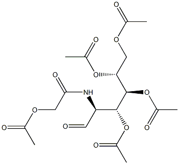 N-glycolylmannosamine pentaacetate 구조식 이미지