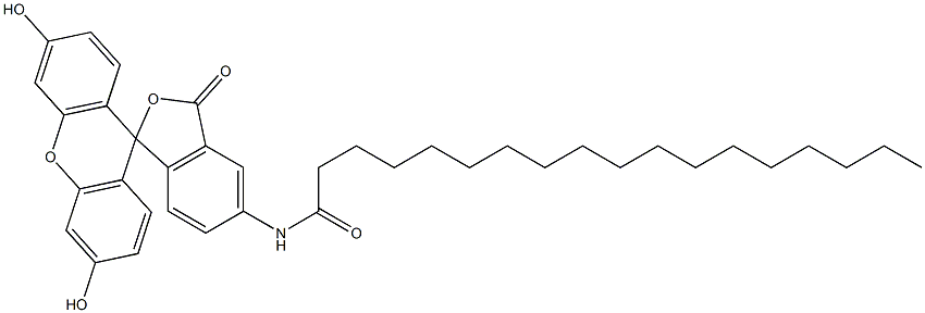 5-(N-octadecanoyl)aminofluorescein Structure