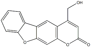 4-hydroxymethyl-4',5'-benzopsoralen Structure