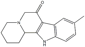 9-methyl-1,2,3,4,6,7,12,12b-octahydro-7-oxo-indolo(2,3-a)quinolizine Structure