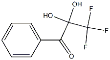 3,3,3-trifluoro-2,2-dihydroxy-1-phenyl-1-propanone 구조식 이미지
