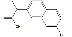 7-methoxy-alpha-methyl-2-naphthaleneacetic acid 구조식 이미지