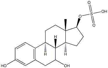 7-hydroxyestradiol 17-sulfate 구조식 이미지