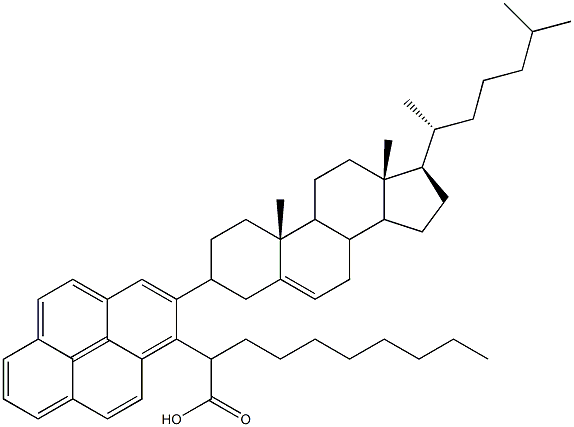 cholesteryl 1-pyrene decanoate 구조식 이미지