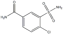 4-chloro-3-sulfamoyl-benzenecarboxamide Structure