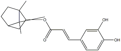 bornyl caffeate Structure