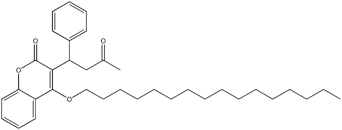 warfarin hexadecyl ether 구조식 이미지