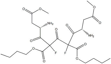 butyloxycarbonyl-O-methyl-aspartyl-fluoromethyl ketone 구조식 이미지