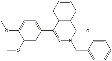 2-benzyl-4-(3,4-dimethoxyphenyl)-4a,5,8,8a-tetrahydro-2H-phthalazin-1-one 구조식 이미지