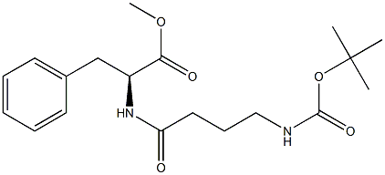tert-butyloxycarbonyl-aminobutyryl-phenylalanine methyl ester Structure