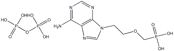 9-(2-(phosphonomethoxy)ethyl)adenine diphosphate 구조식 이미지