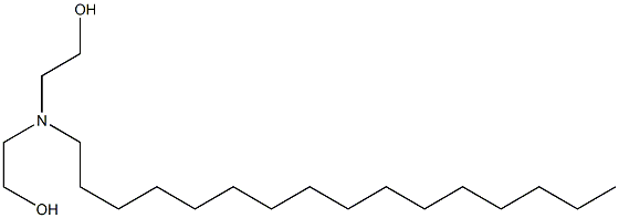 di(2-hydroxyethyl)hexadecylamine Structure