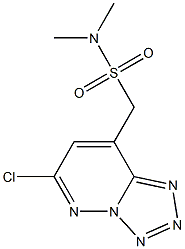 6-chloro-8-(N,N-dimethylaminosulfonylmethyl)-1,2,3,4-tetrazolo-(1,5-b)pyridazine Structure