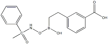 1-phenylacetamido-2-(3-carboxyphenyl)ethylboronic acid Structure