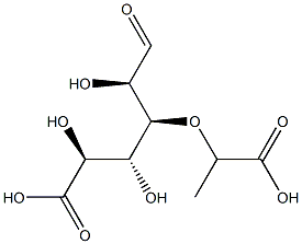 3-O-(1-carboxyethyl)glucuronic acid Structure
