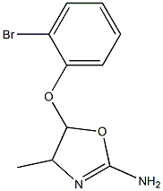 5-(2-bnromophenoxy)methyl-2-amino-4,5-dihydro-1,3-oxazole 구조식 이미지