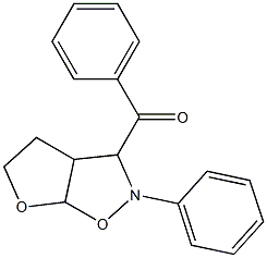 hexahydro-2-phenylfuro(3,2-d)isoxazol-3-yl phenyl ketone Structure