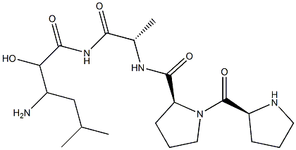 (3-amino-2-hydroxy-5-methylhexanoyl)-prolyl-prolyl-alaninamide 구조식 이미지