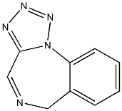 tetrazolo(1,5-a)(1,4)benzodiazepine 구조식 이미지