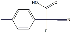cyanofluoro-p-tolylacetic acid Structure