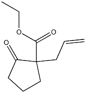 2-allyl-2-carboethoxycyclopentanone 구조식 이미지