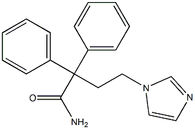 4-(1-imidazolyl)-2,2-diphenylbutyramide 구조식 이미지