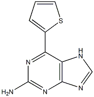 2-amino-6-(2-thienyl)purine 구조식 이미지