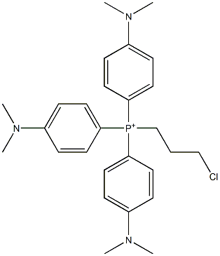 3-chloropropyltris(4-dimethylaminophenyl)phosphonium 구조식 이미지