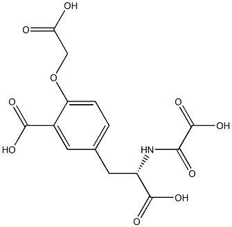 N-carboxycarbonyl-3-(4-(carboxymethoxy)-3-carboxyphenyl)alanine 구조식 이미지