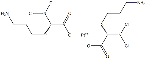 dichloro(lysine)platinum(II) Structure