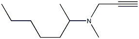 N-2-heptyl-N-methylpropargylamine 구조식 이미지