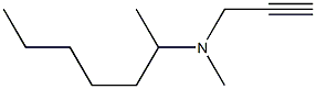 N-2-heptyl-N-methylpropargylamine Structure