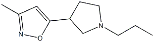 3-methyl-5-(1-propyl-3-pyrrolidinyl)isoxazole Structure