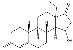 13-ethyl-15-hydroxygon-4-ene-3,17-dione 구조식 이미지