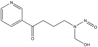 4-((hydroxymethyl)nitrosamino)-1-(3-pyridyl)-1-butanone 구조식 이미지